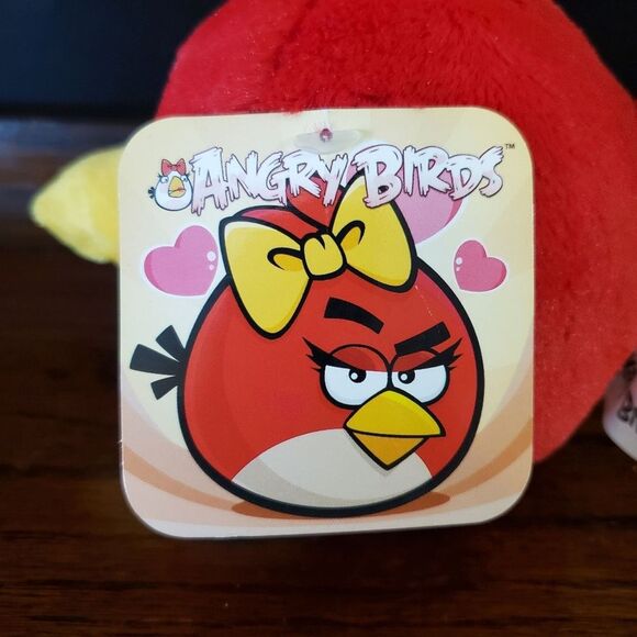 Angry Birds 5" Plush Girl Red Bird 2011 NWT - Picture 3 of 7
